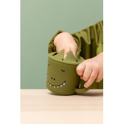 Taza porta snacks de silicona - Dino