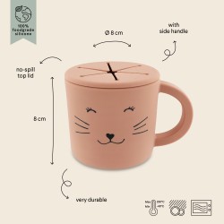 Taza porta snacks de silicona - Gato