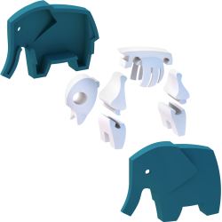 Halftoys Animal Elefante