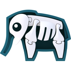 Halftoys Animal Elefante